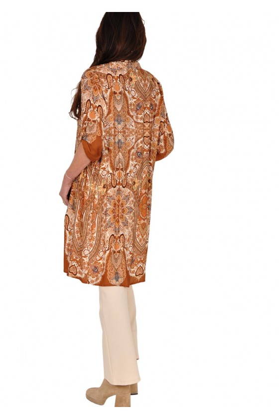Blouse jurk viscose Farah caramel Musthaves By Elja