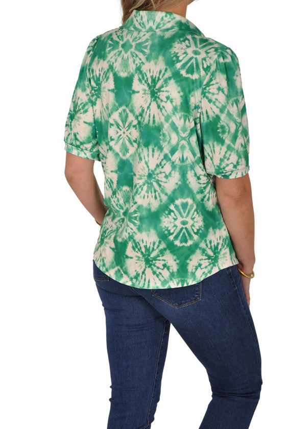 Ultrasoft blouse Tie dye groen