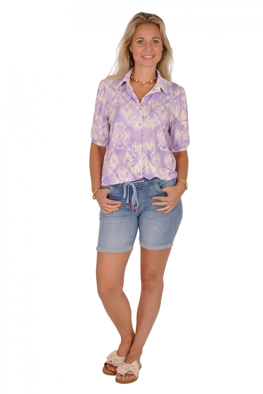 Ultrasoft blouse Tie dye lila New Collection
