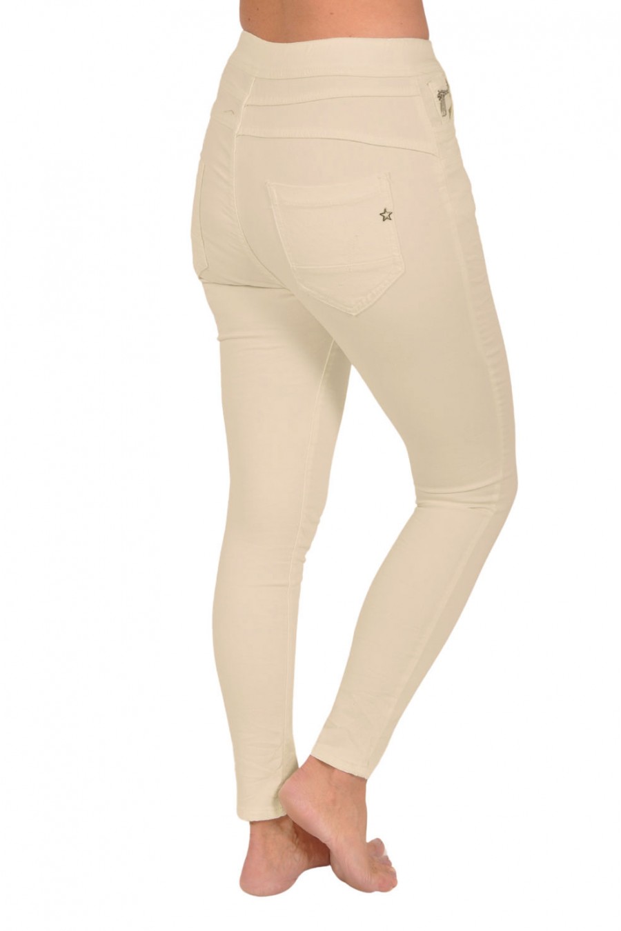 Jogjeans place du Jour tailleband beige Place du Jour
