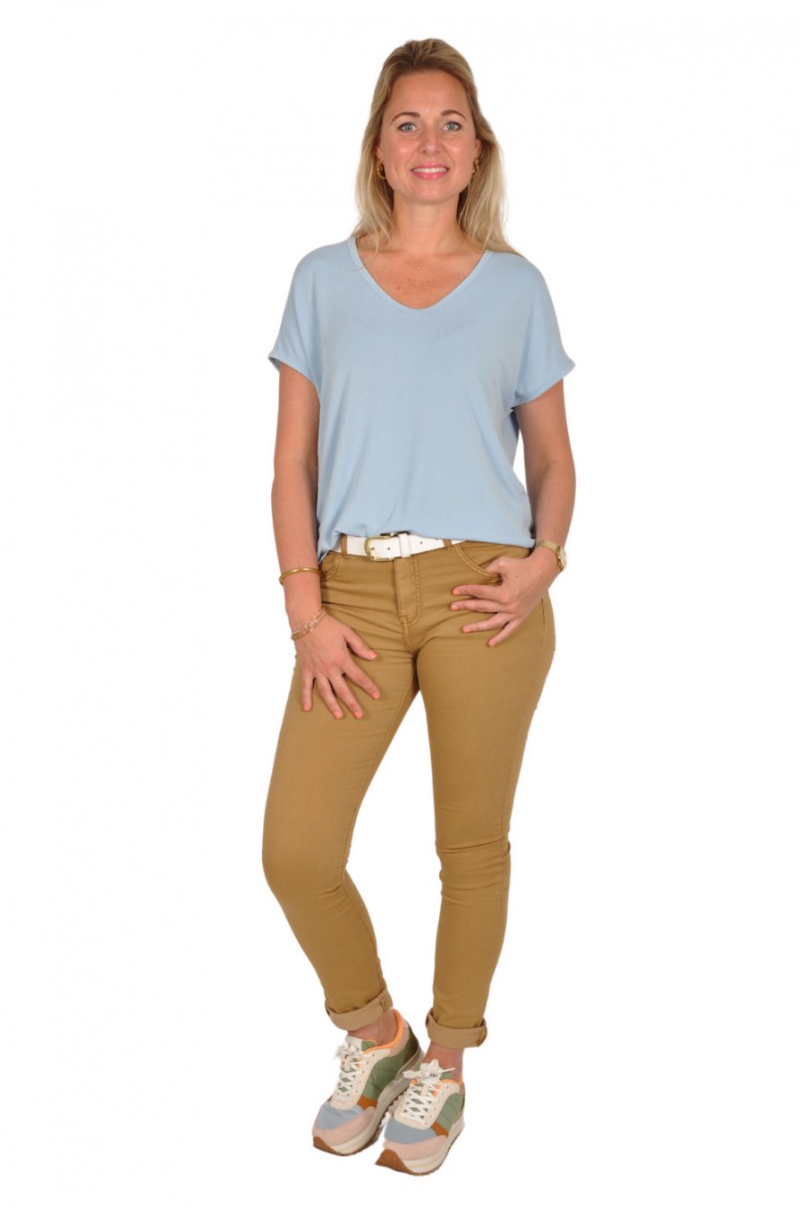 Jogjeans Place du Jour camel ritssluiting Place du Jour