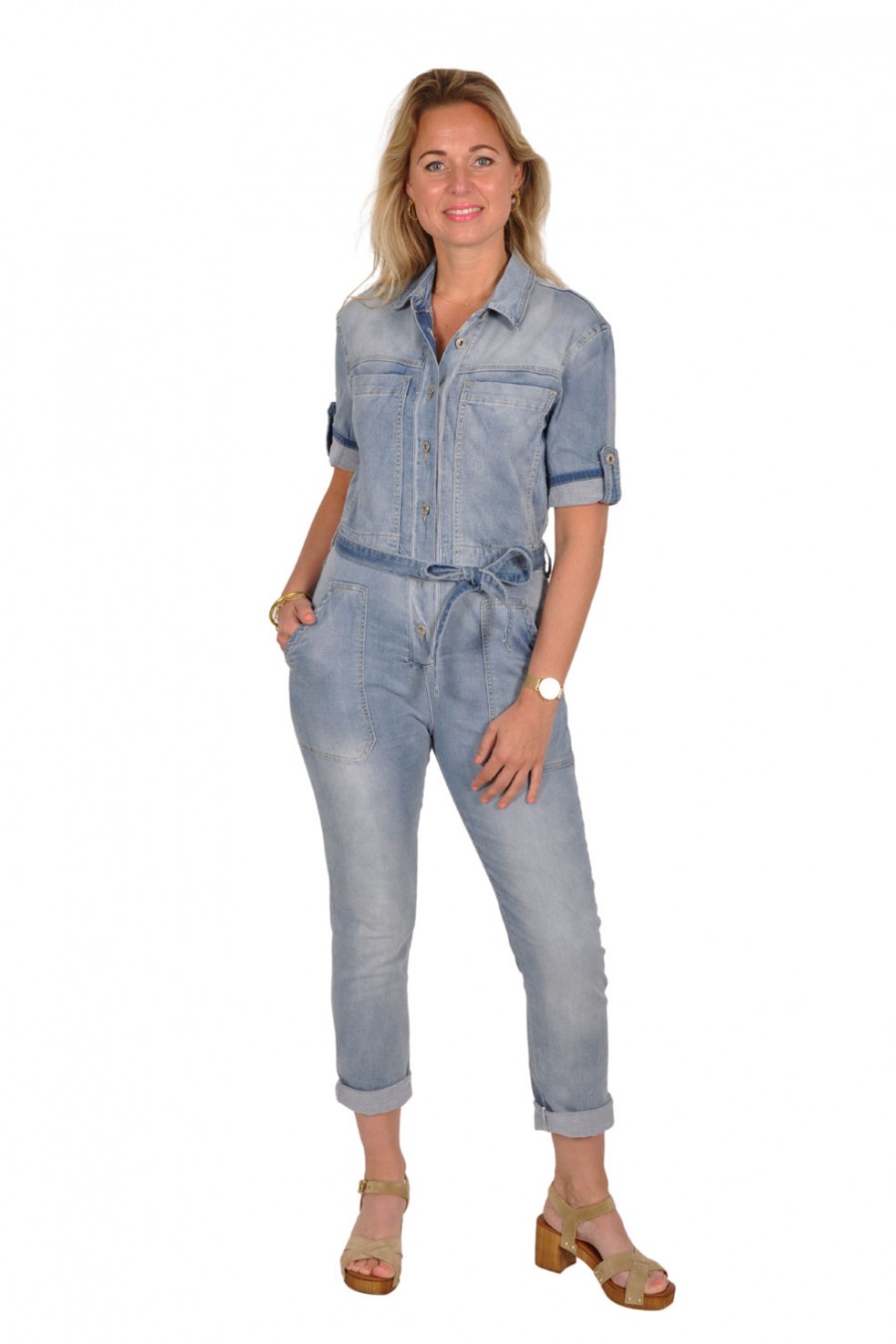 Jogjeans Place du Jour Jumpsuit lichtblauw Place du Jour
