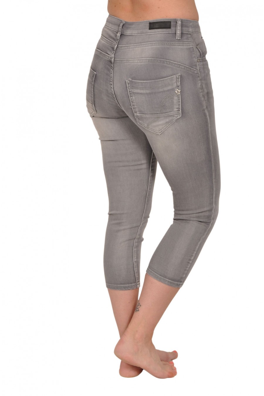 Capri jogjeans Place du Jour grijs knoopsluiting Place du Jour