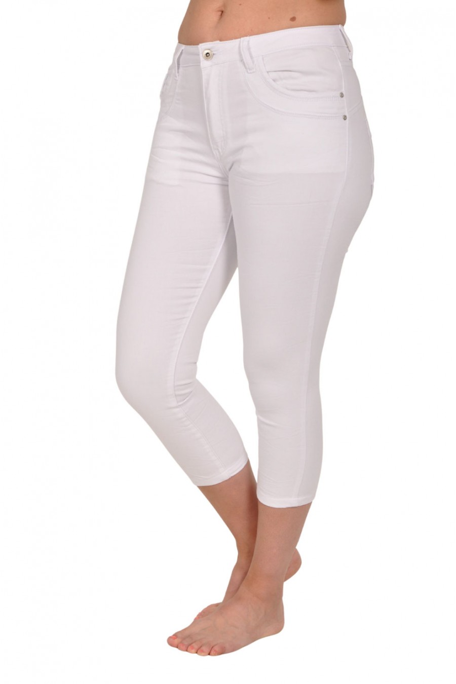 Capri jogjeans Place du Jour wit ritssluiting Place du Jour