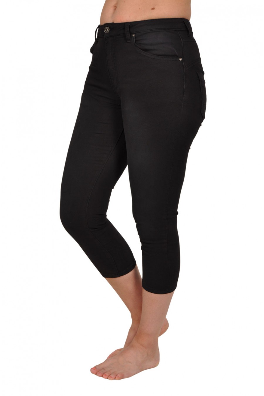 Capri jogjeans Place du Jour zwart ritssluiting Place du Jour