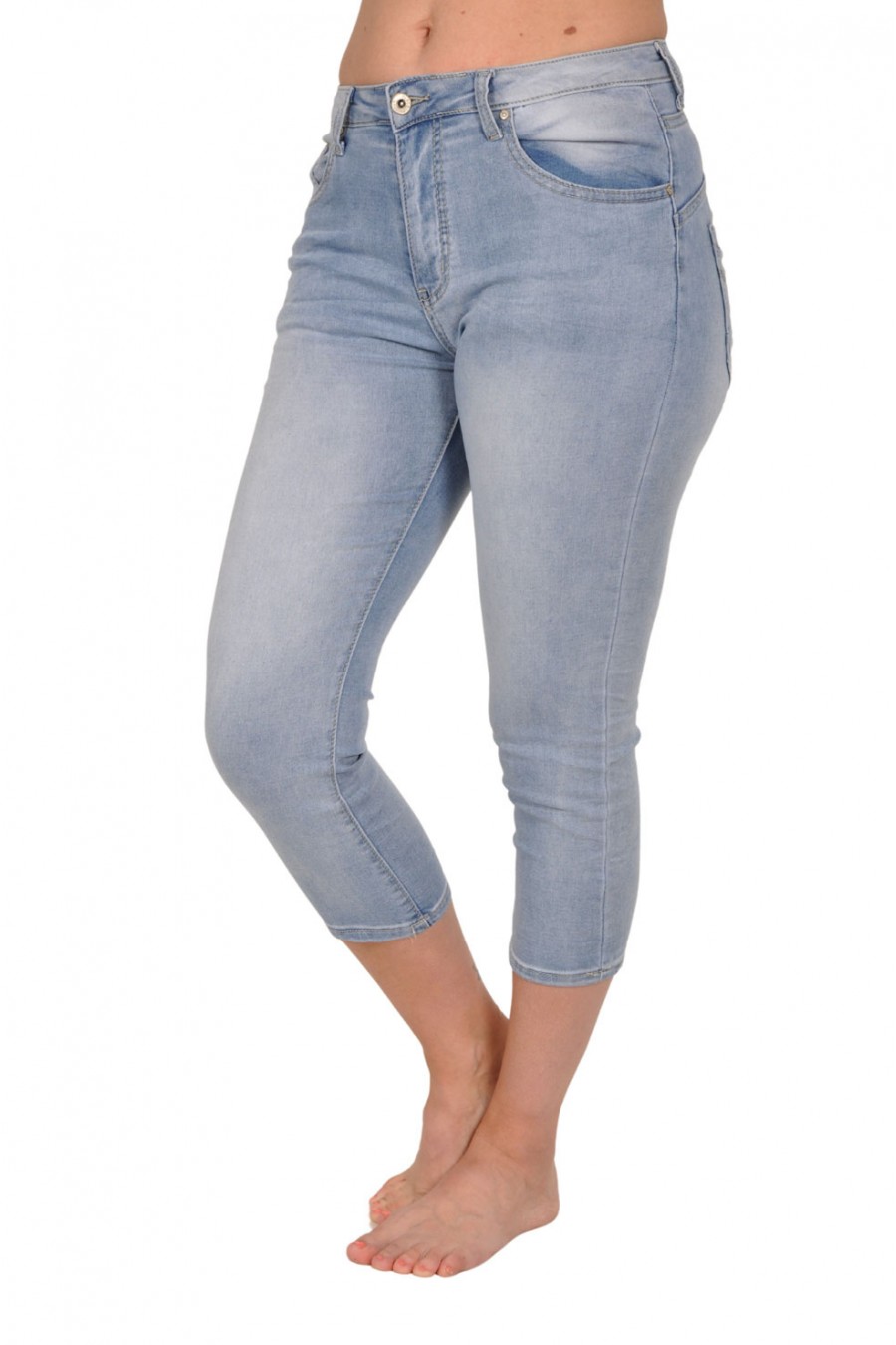 Capri jogjeans Place du Jour lichtblauw ritssluiting Place du