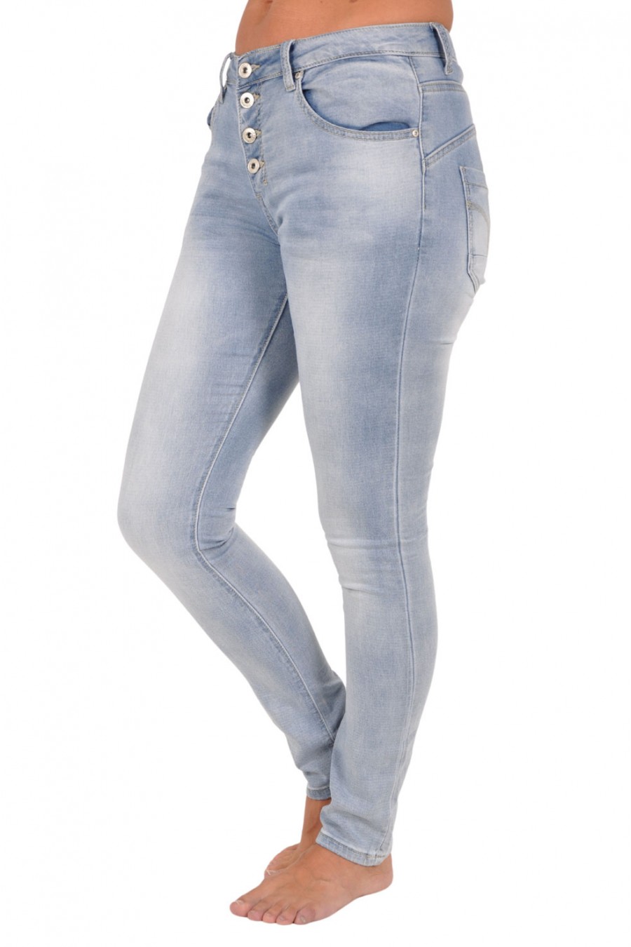 Jogjeans Place du Jour lichtblauw knoopsluiting Place du Jour Jogjeans Place du Jour lichtblauw knoopsluiting Place du Jour