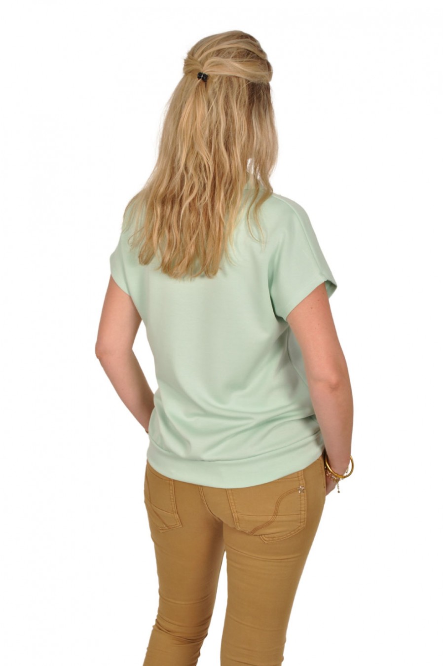 Mooij ultra soft polo zacht groen Mooij