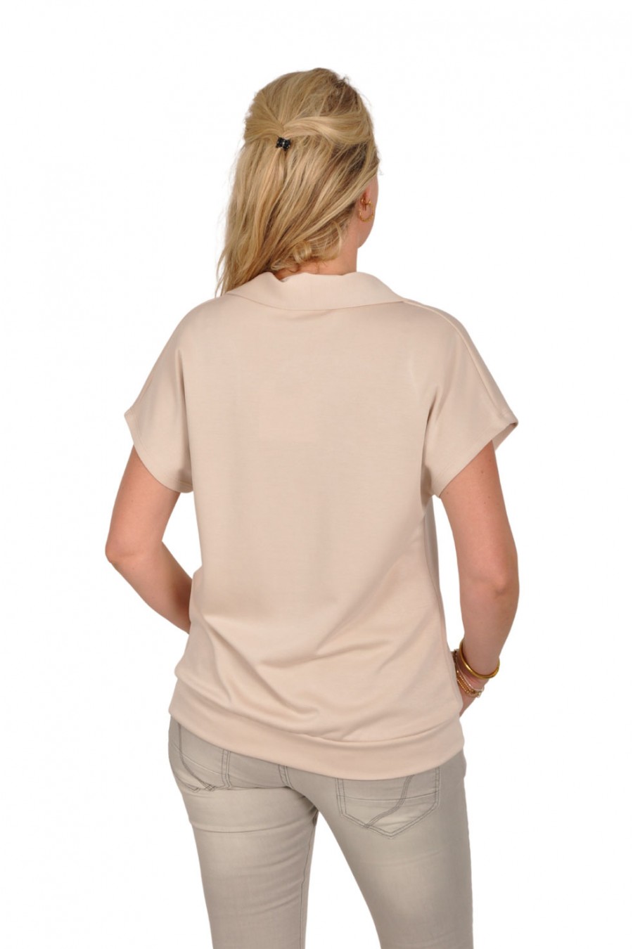 Mooij ultra soft polo beige Mooij