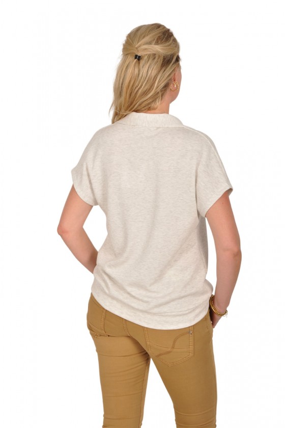 Mooij ultra soft polo grijs melee Mooij