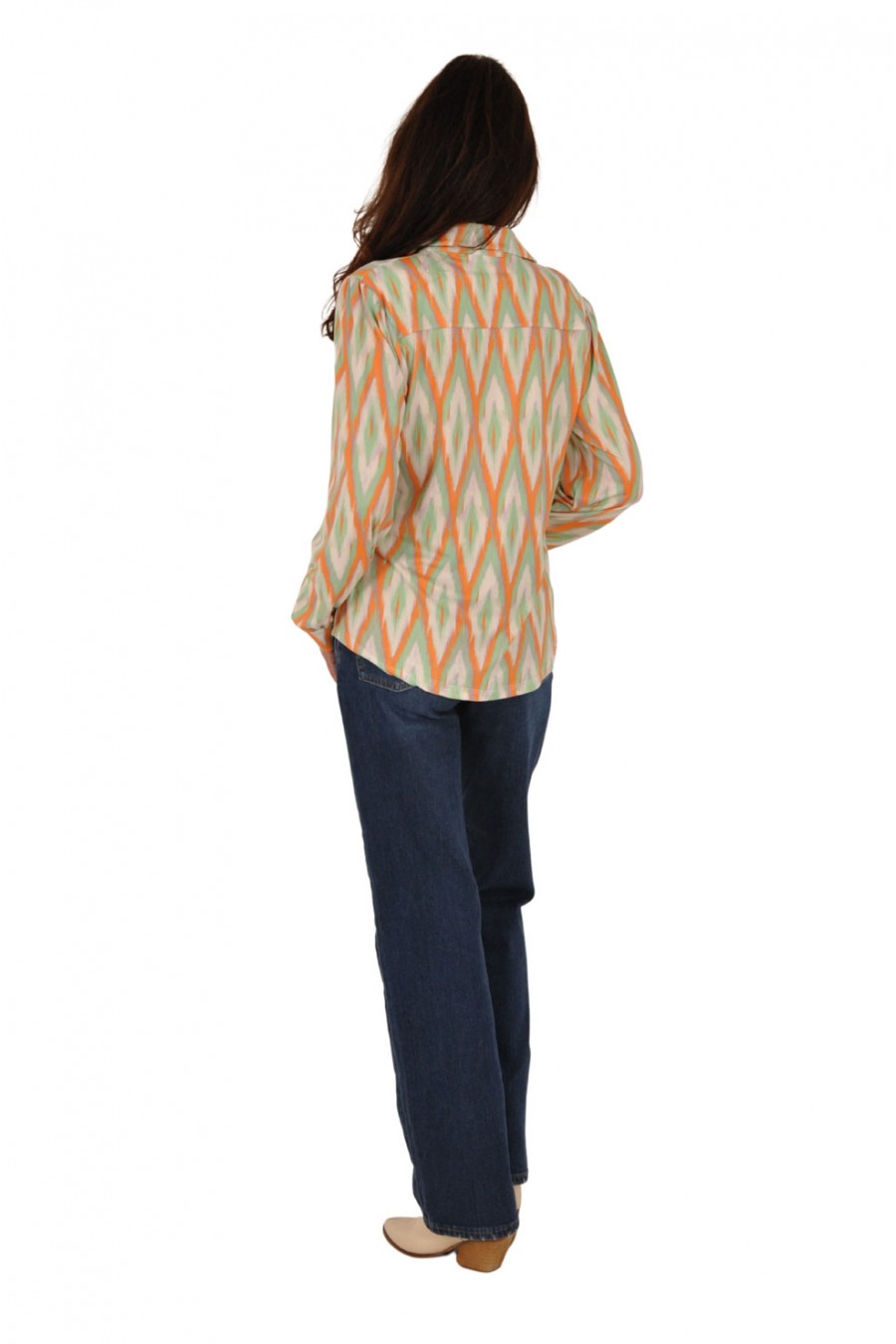 Soft stretch blouse in pastel tinten Savinni
